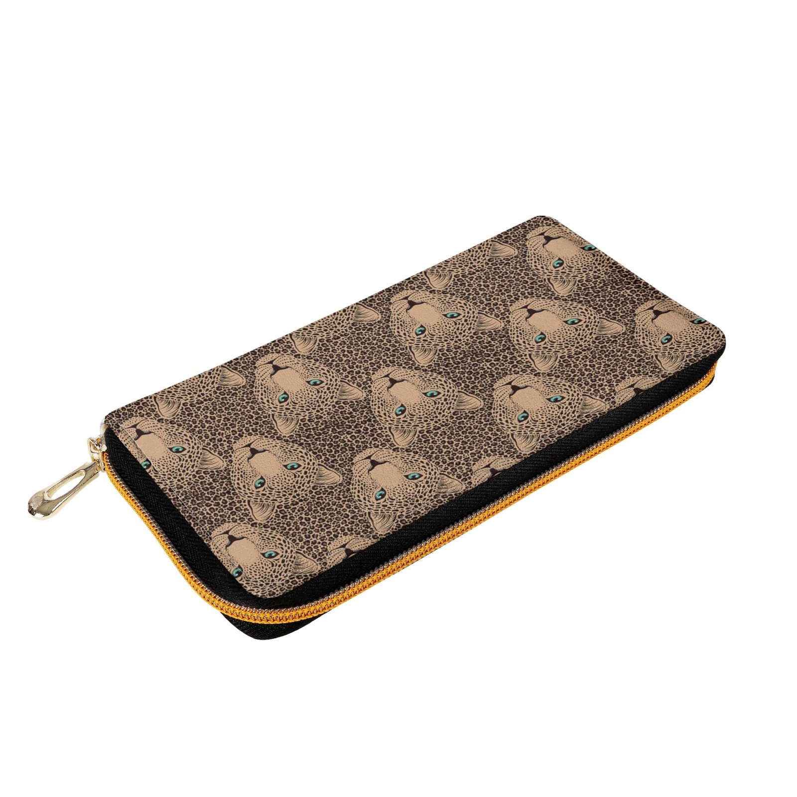 Zipper Wallet - Cheetah Patterns PU Leather Card Holder & Coin Purse - Image 11