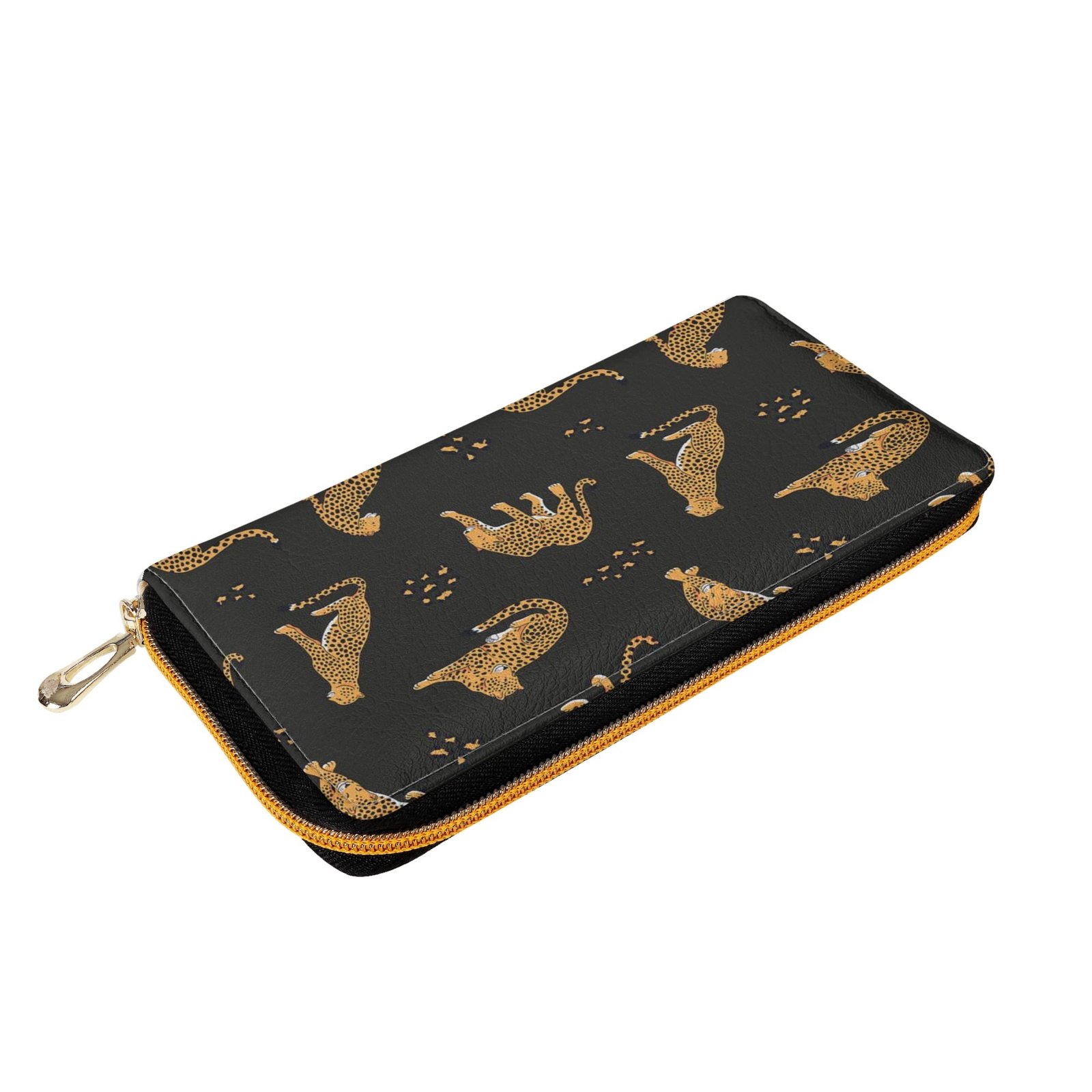 Zipper Wallet - Cheetah Patterns PU Leather Card Holder & Coin Purse - Image 15