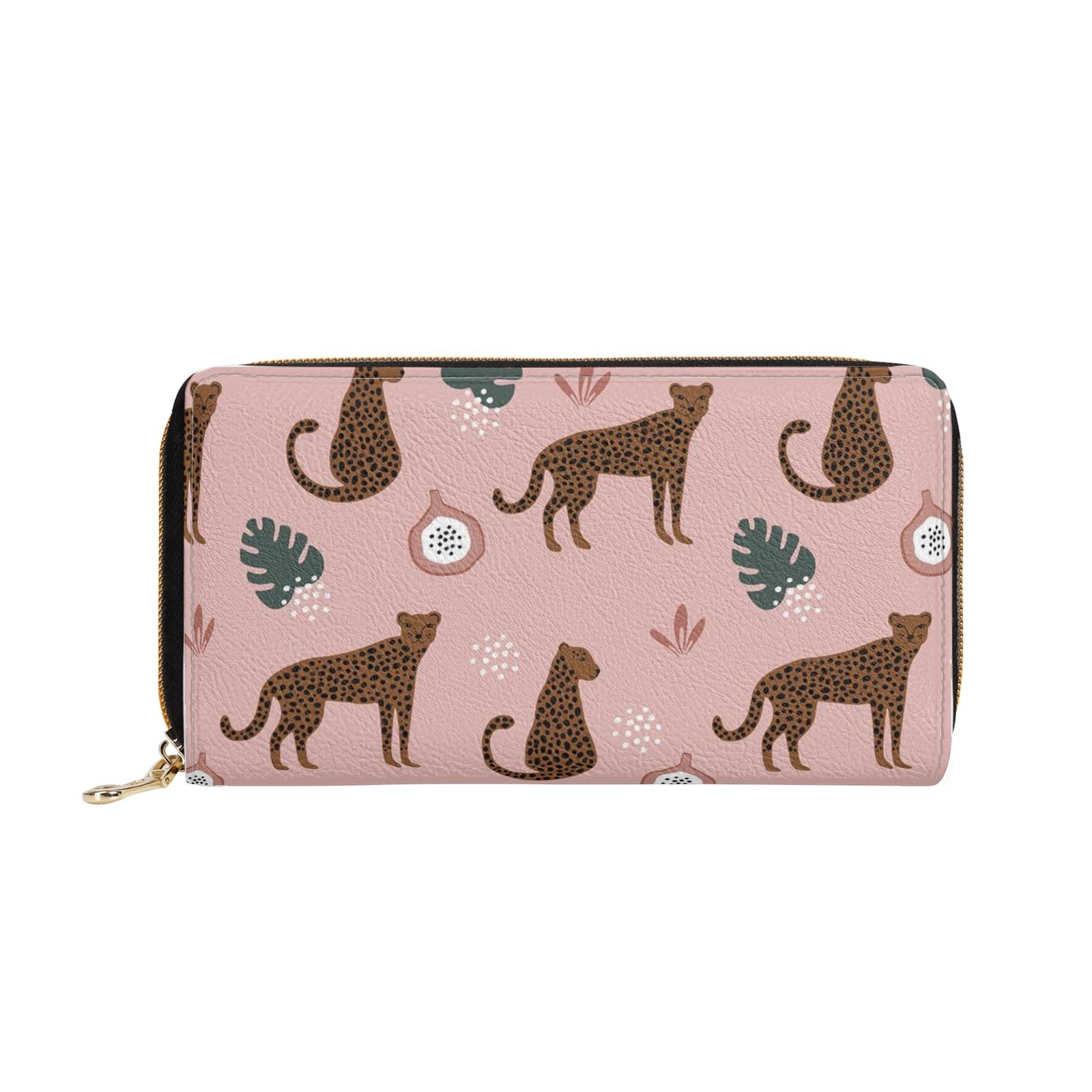 Zipper Wallet - Cheetah Patterns PU Leather Card Holder & Coin Purse - Image 18