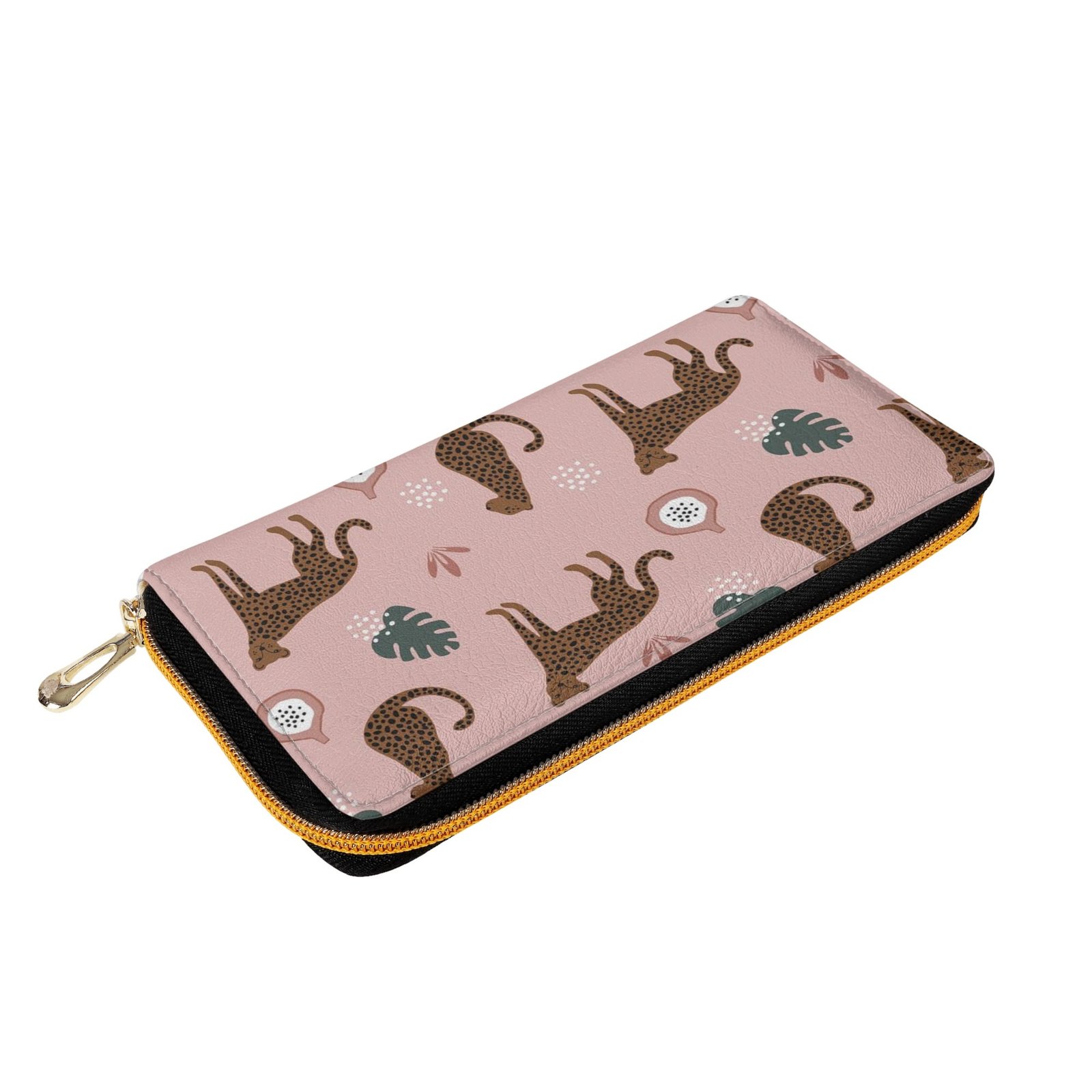 Zipper Wallet - Cheetah Patterns PU Leather Card Holder & Coin Purse - Image 19