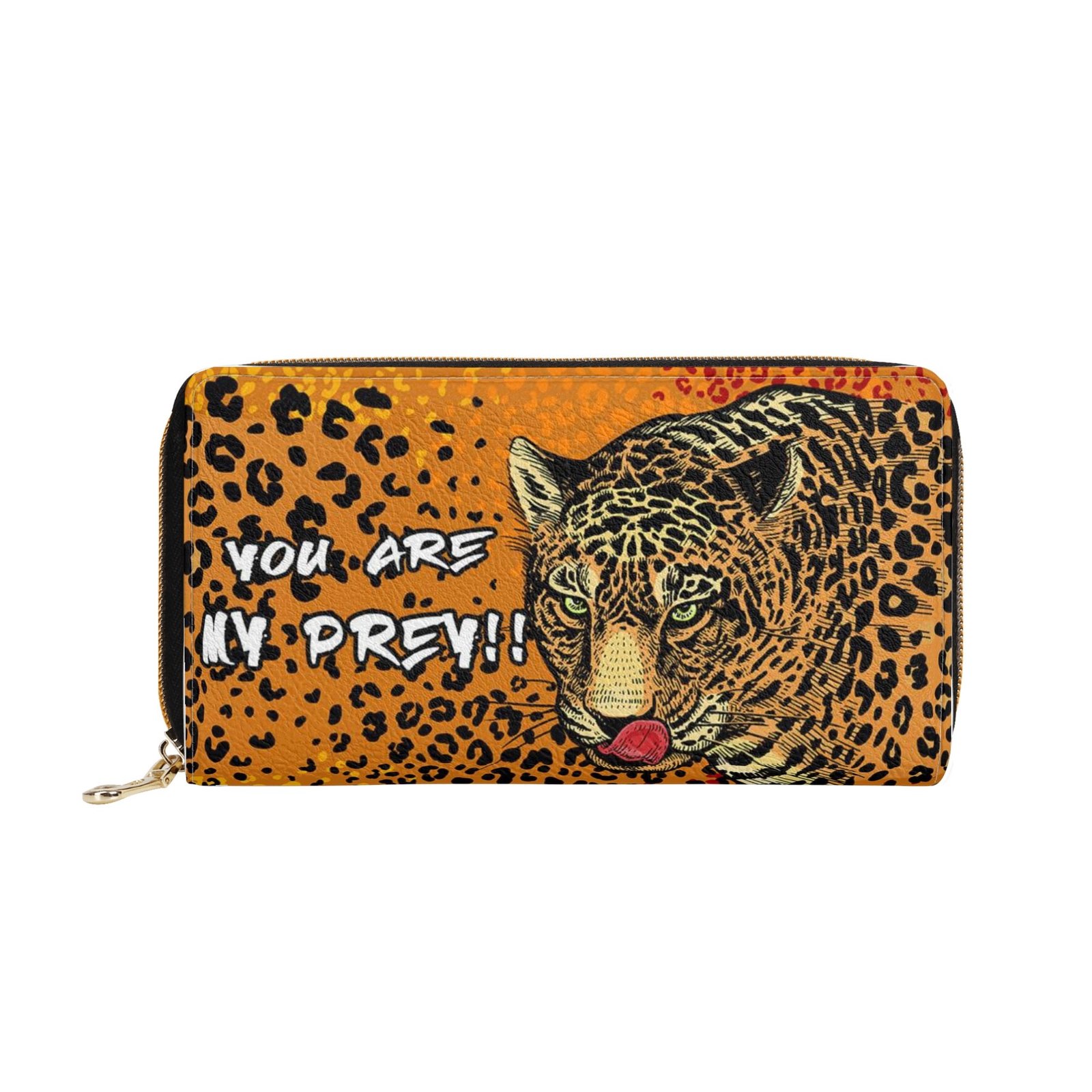 Zipper Wallet - Cheetah Print PU Leather Card Holder & Coin Purse - Image 18