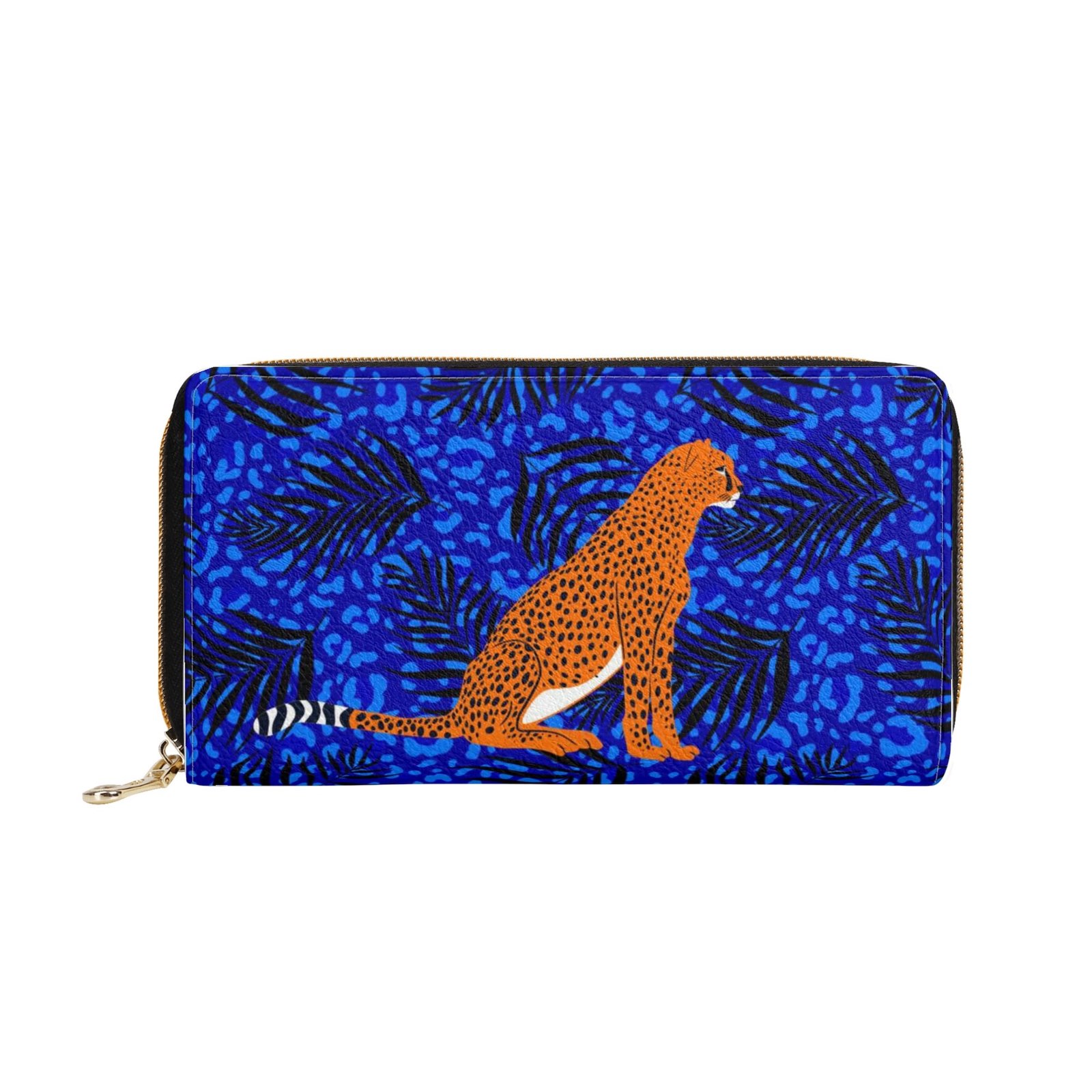 Zipper Wallet - Cheetah Print PU Leather Card Holder & Coin Purse - Image 22
