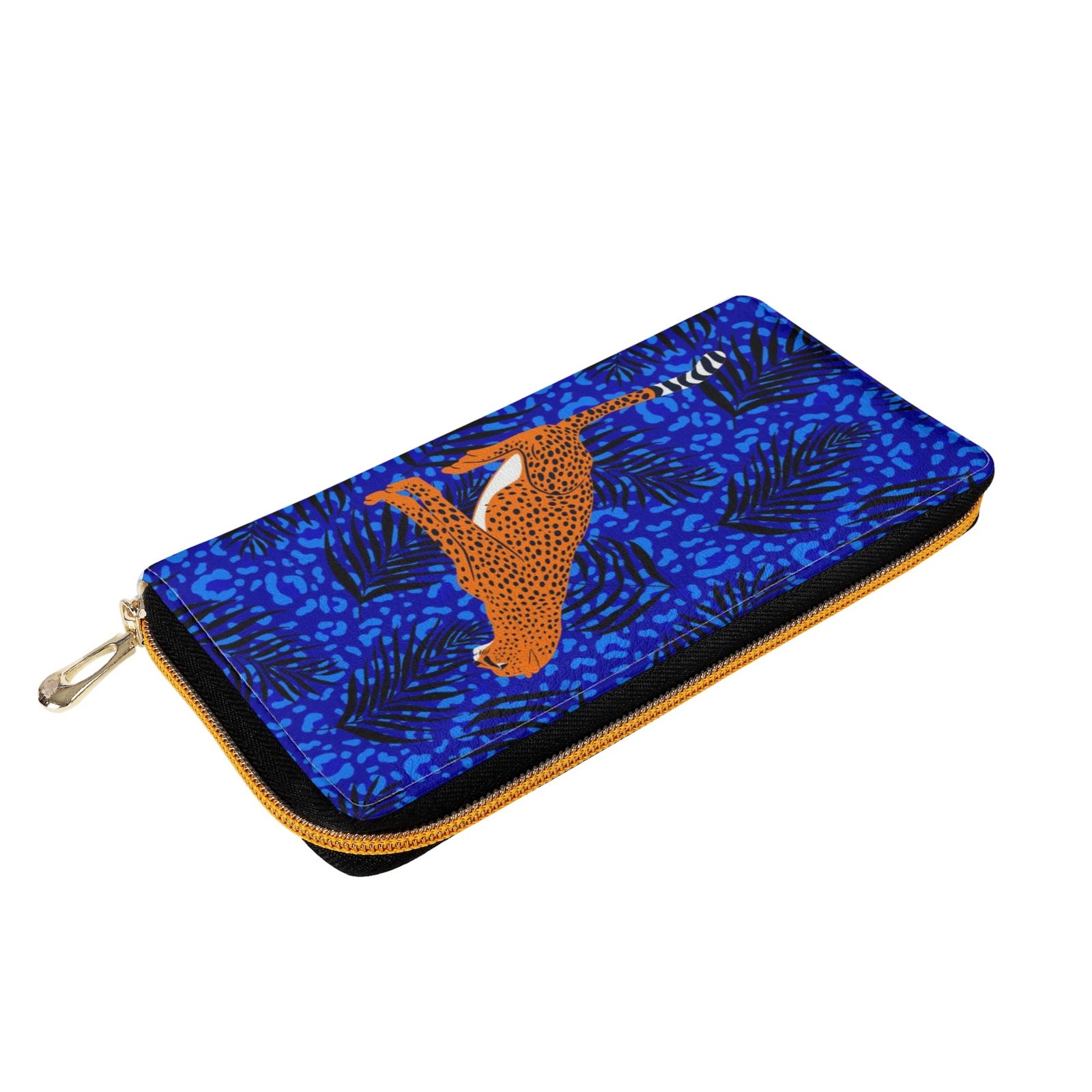 Zipper Wallet - Cheetah Print PU Leather Card Holder & Coin Purse - Image 23