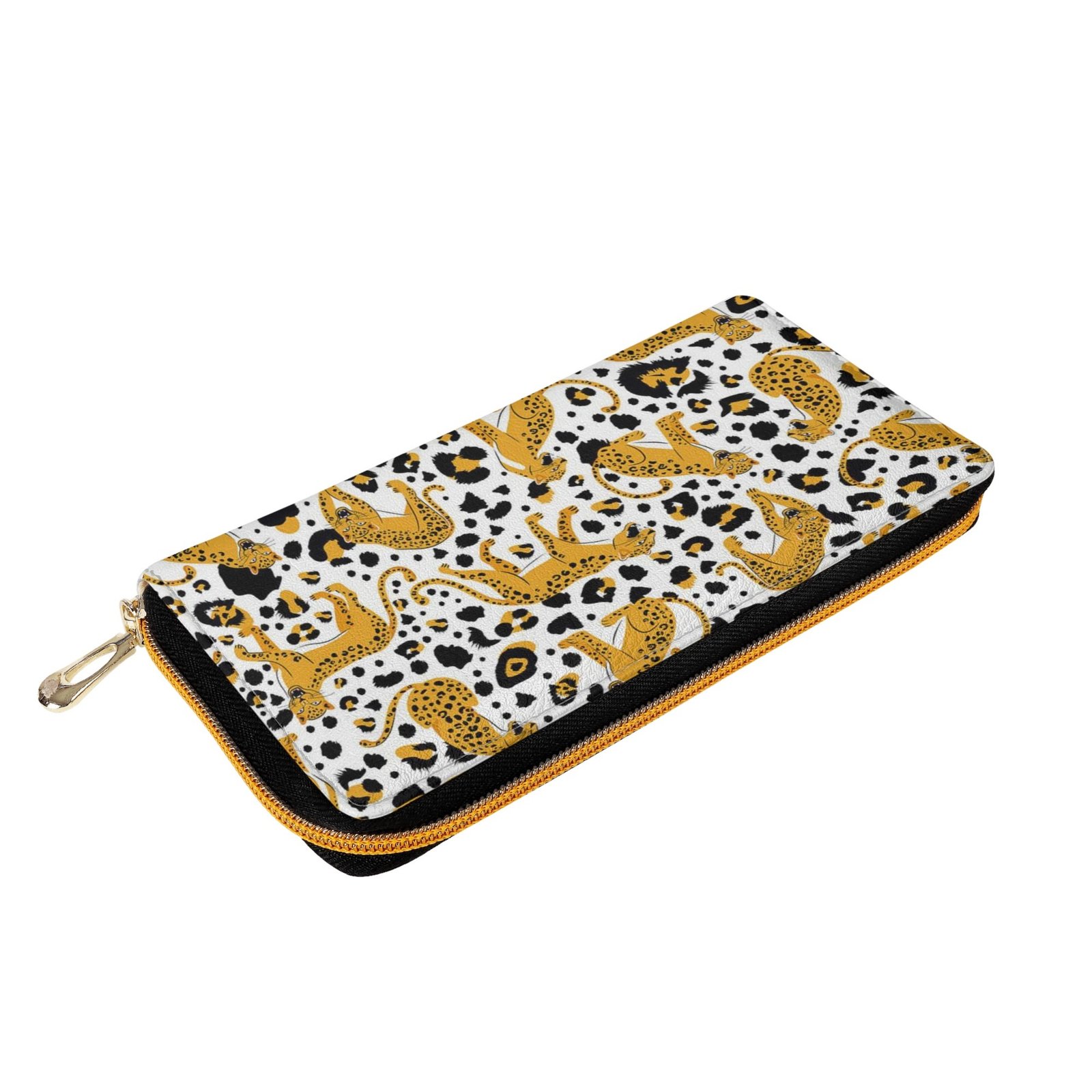 Zipper Wallet - Cheetah Patterns PU Leather Card Holder & Coin Purse - Image 27