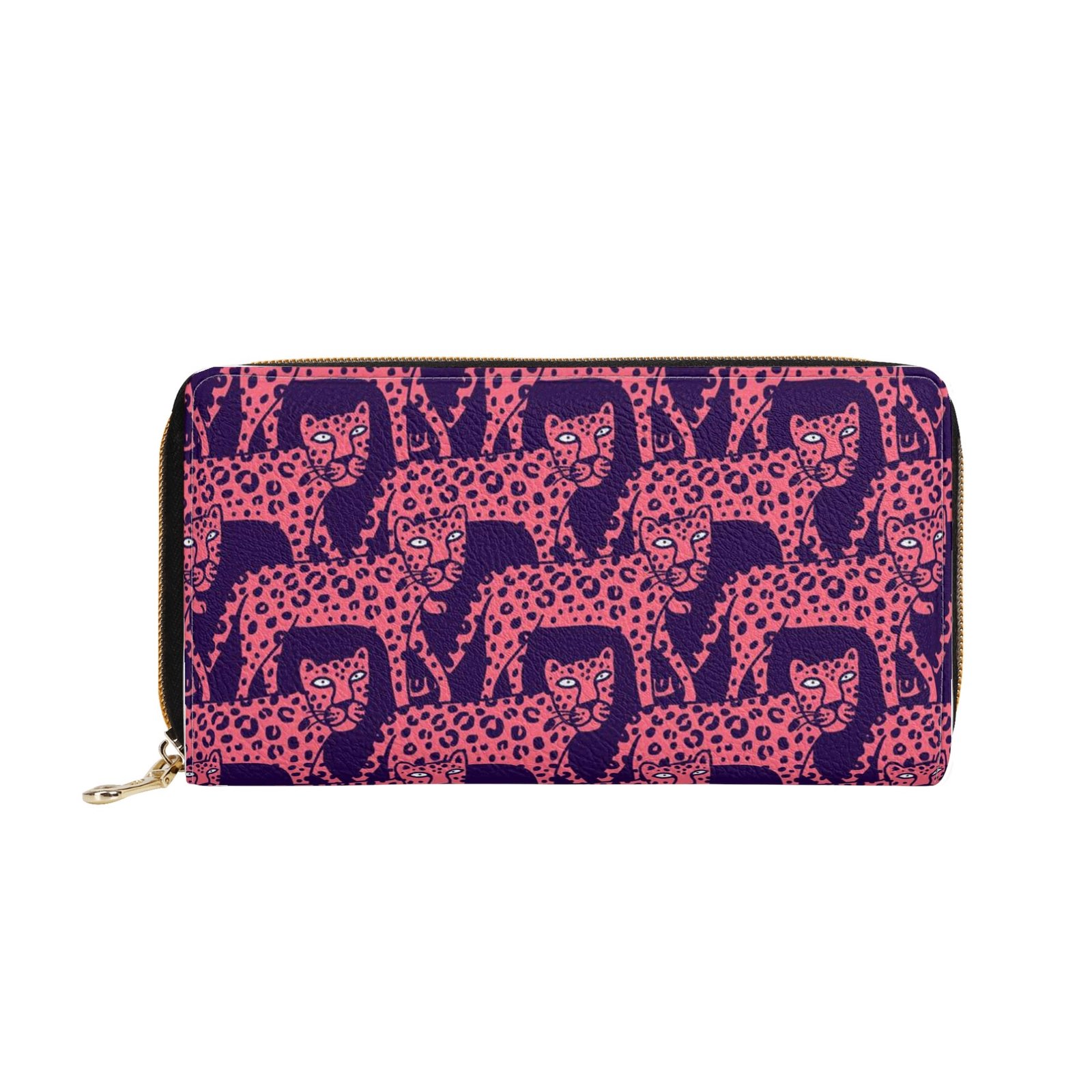 Zipper Wallet - Cheetah Patterns PU Leather Card Holder & Coin Purse - Image 30