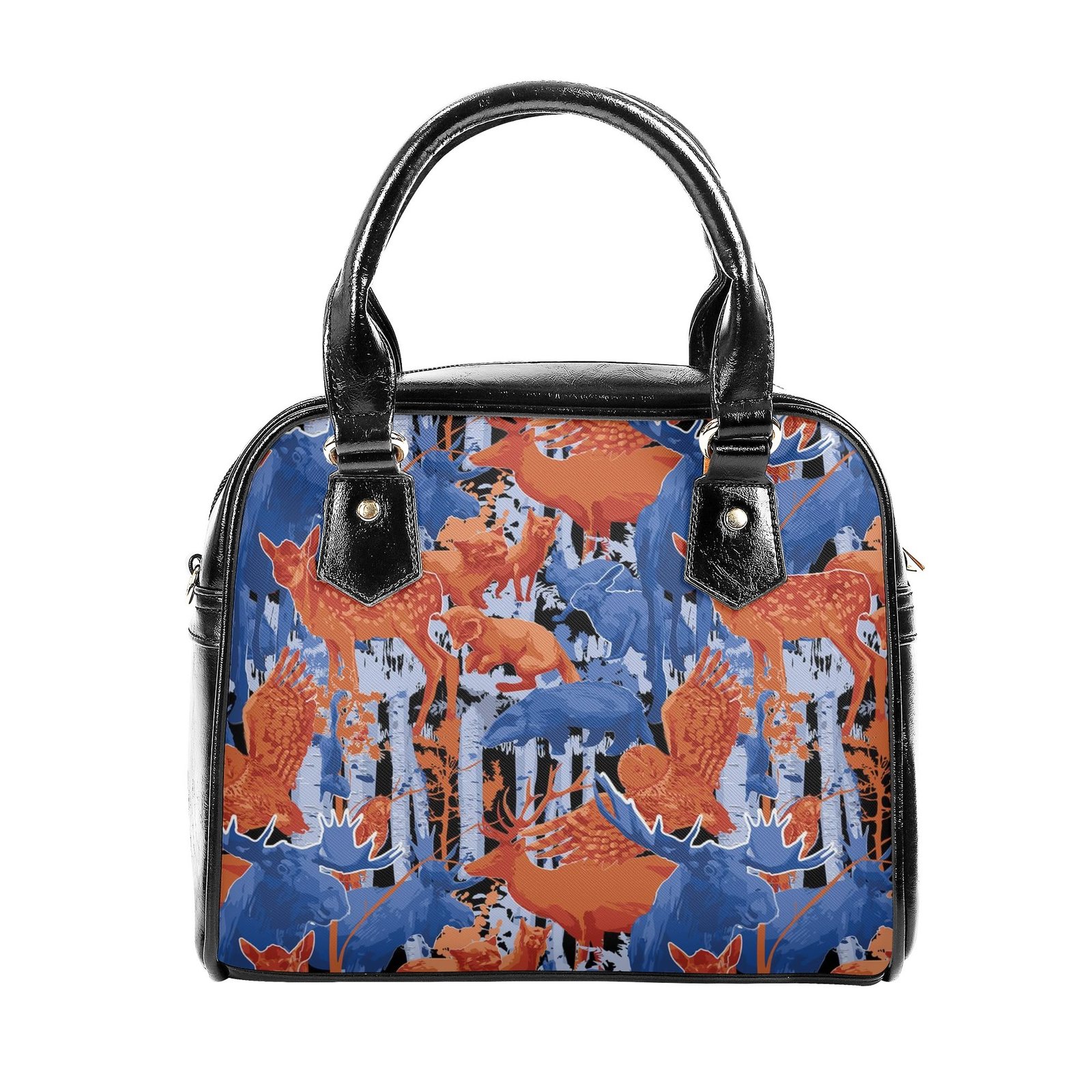 Shoulder Handbag | Purse | Travel Purse | Graphic PU Leather | Multi-Pocket Crossbody Satchel | Zebellz - Image 4