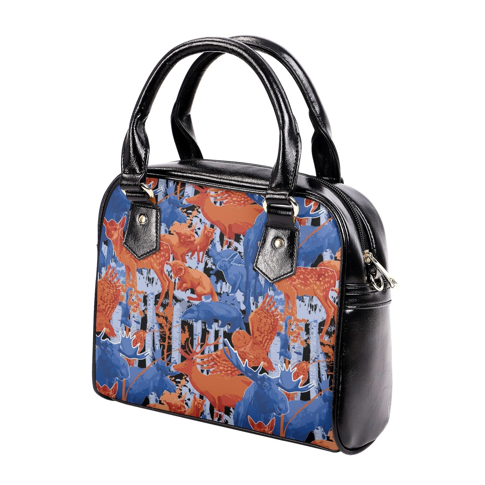 Shoulder Handbag | Purse | Travel Purse | Graphic PU Leather | Multi-Pocket Crossbody Satchel | Zebellz - Image 5