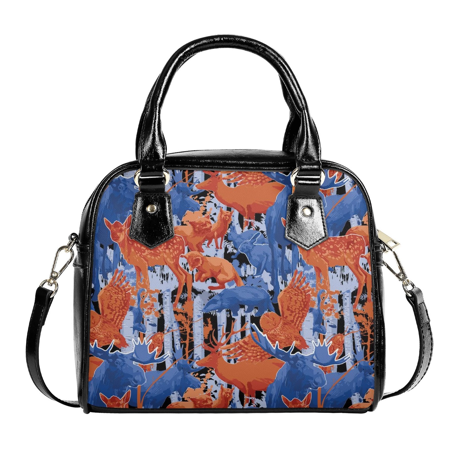 Shoulder Handbag | Purse | Travel Purse | Graphic PU Leather | Multi-Pocket Crossbody Satchel | Zebellz - Image 6