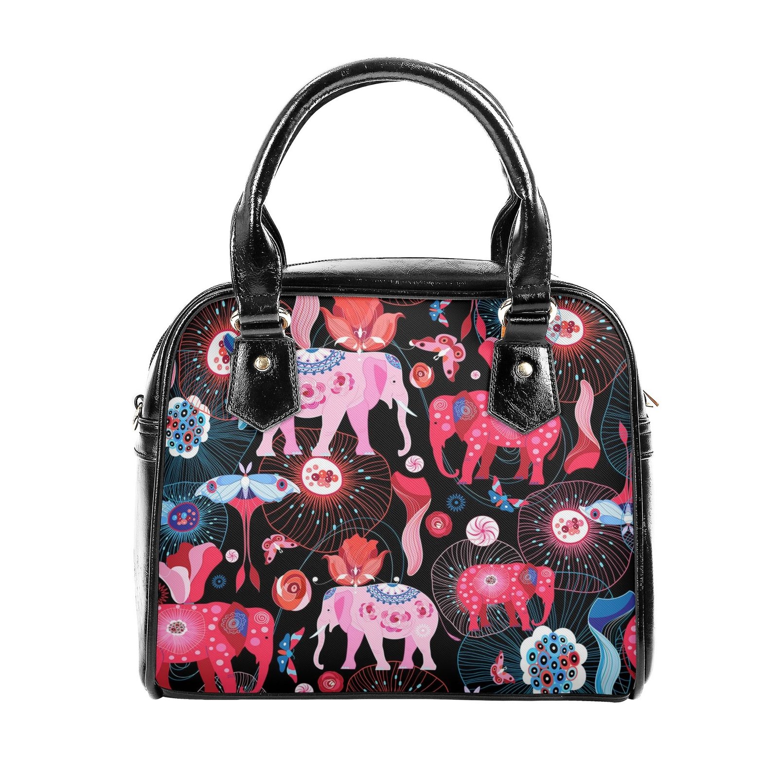 Shoulder Handbag | Purse | Travel Purse | Graphic PU Leather | Multi-Pocket Crossbody Satchel | Zebellz - Image 7