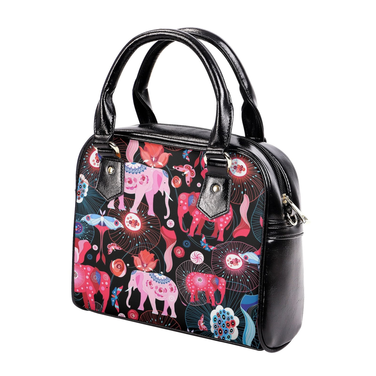 Shoulder Handbag | Purse | Travel Purse | Graphic PU Leather | Multi-Pocket Crossbody Satchel | Zebellz - Image 8