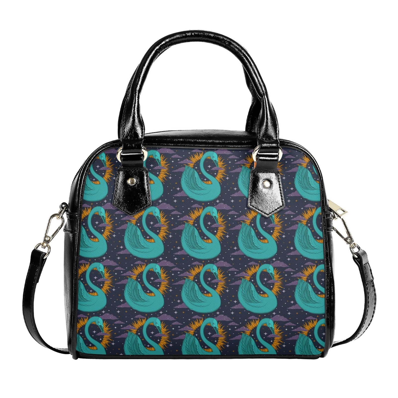 Purse | Shoulder Handbag | Travel Purse | Graphic PU Leather | Multi-Pocket Crossbody Satchel | Zebellz - Image 3