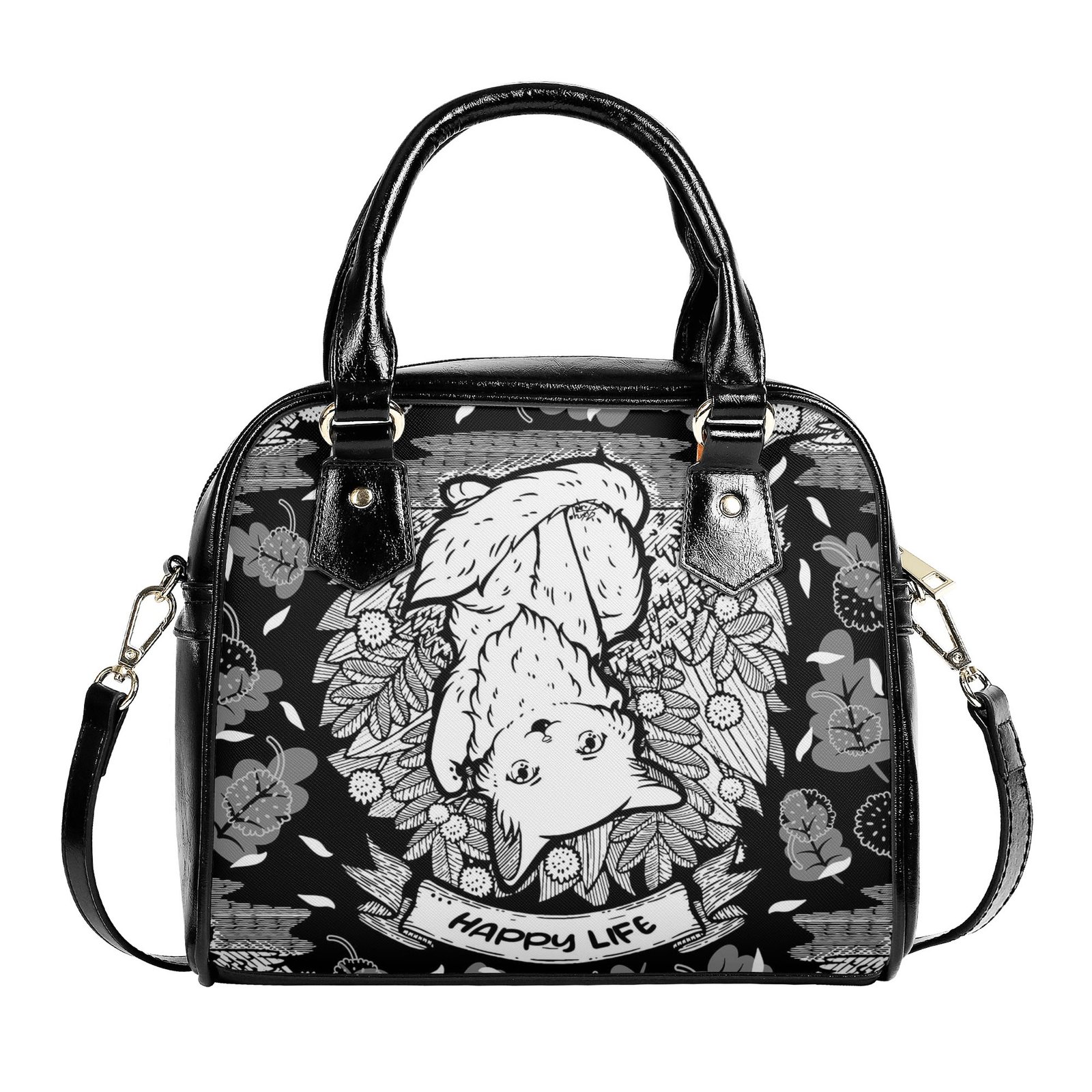 Purse | Shoulder Handbag | Travel Purse | Graphic PU Leather | Multi-Pocket Crossbody Satchel | Zebellz - Image 9