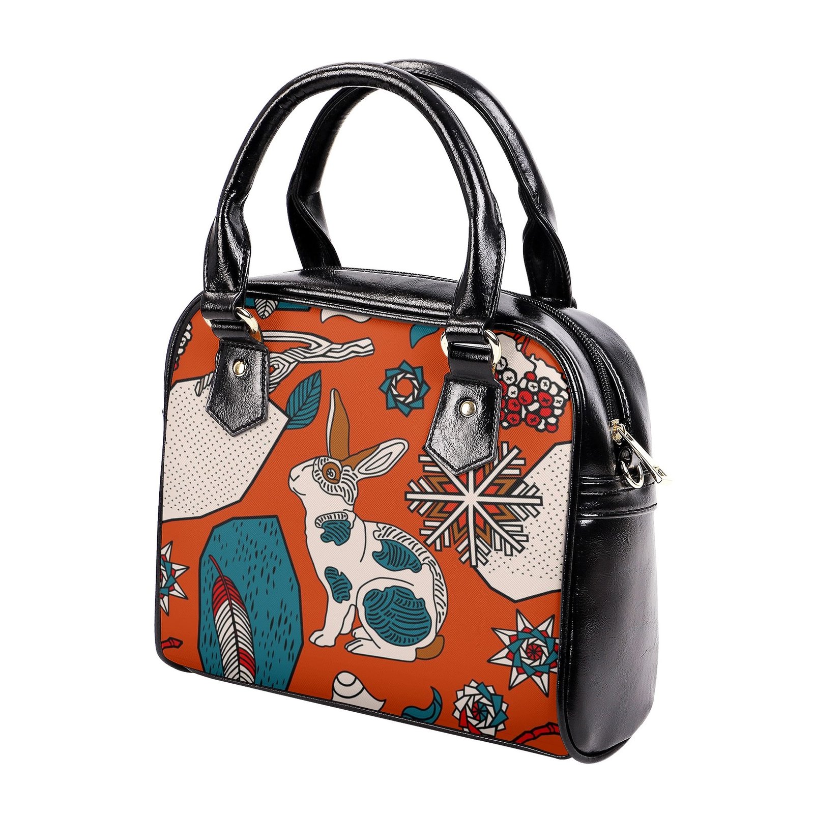 Purse | Shoulder Handbag | Travel Purse | Graphic PU Leather | Multi-Pocket Crossbody Satchel | Zebellz - Image 11