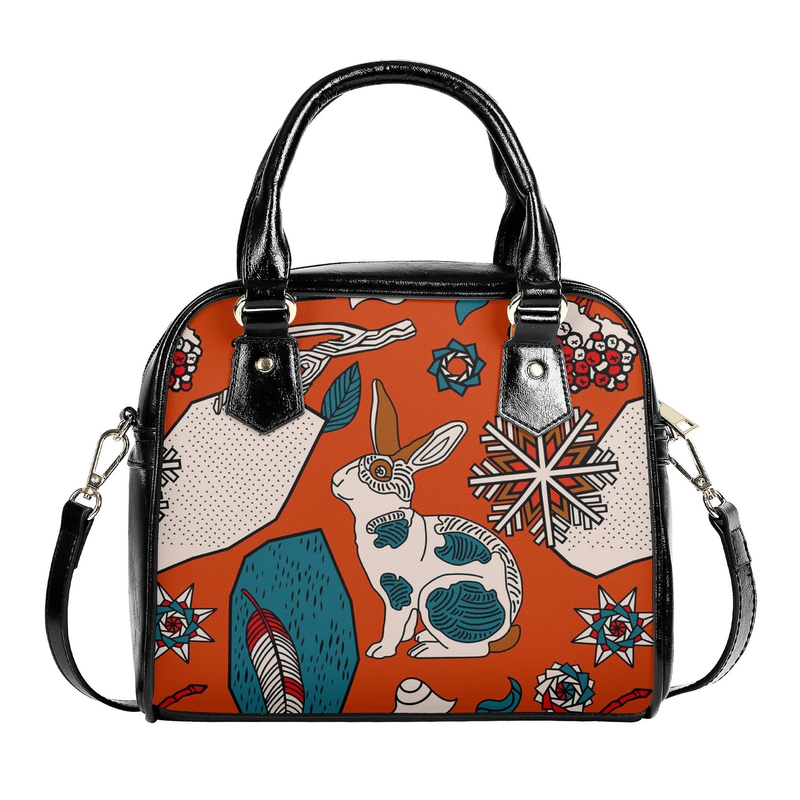 Purse | Shoulder Handbag | Travel Purse | Graphic PU Leather | Multi-Pocket Crossbody Satchel | Zebellz - Image 12