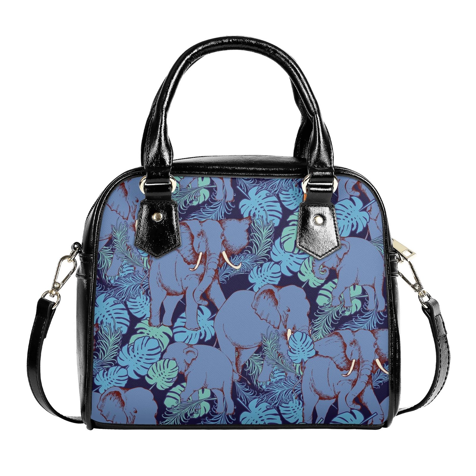 Shoulder Handbag | Purse | Travel Purse | Graphic PU Leather | Multi-Pocket Crossbody Satchel | Zebellz - Image 12
