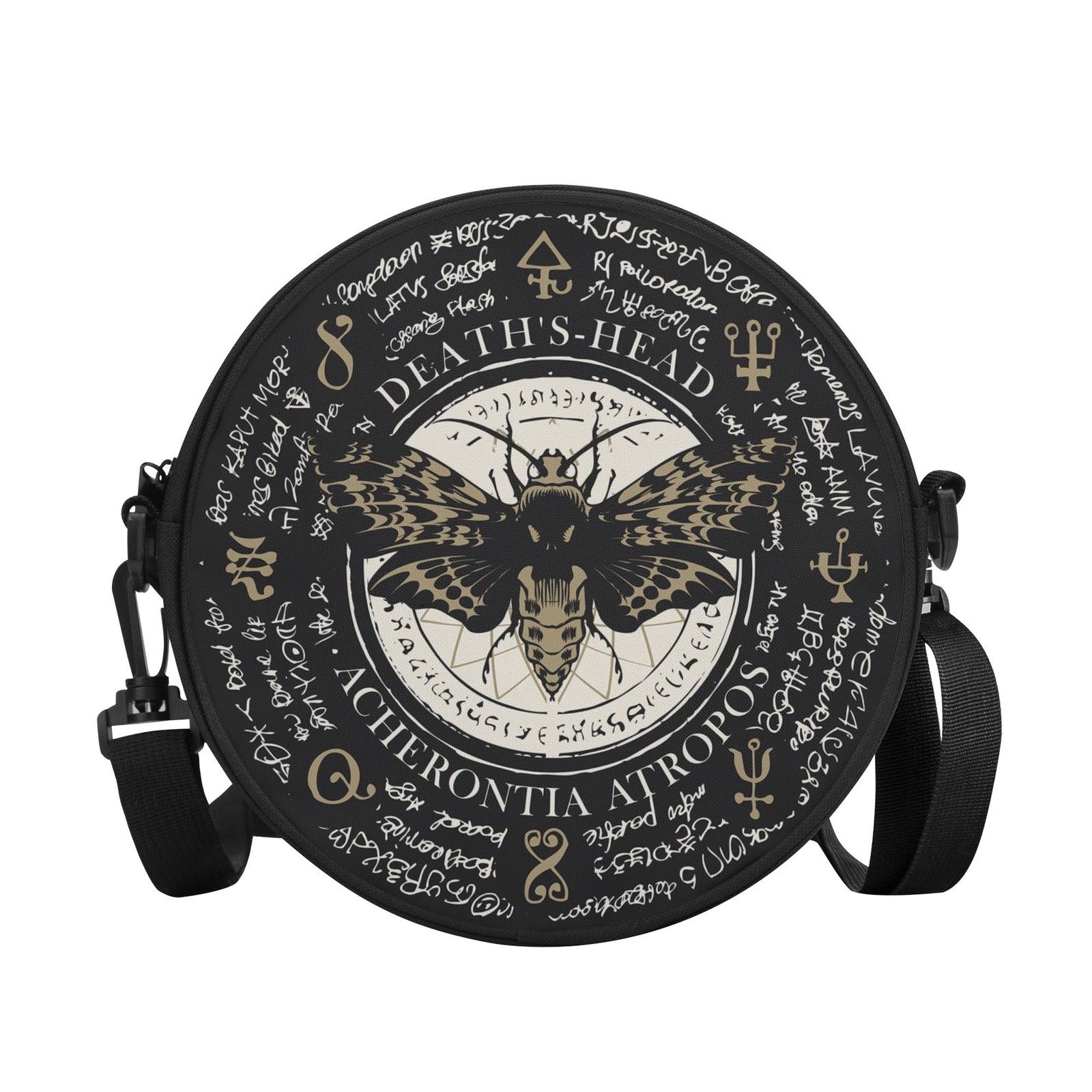 Shoulder Bag | Round Satchel Bag | Graphic Crossbody Circle Purse | Celestial Mystical Festival Everyday Aesthetic Purse - Image 10