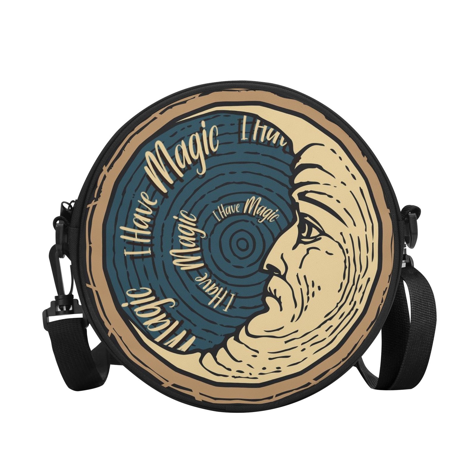 Shoulder Bag | Round Satchel Bag | Graphic Crossbody Circle Purse | Celestial Mystical Festival Everyday Aesthetic Purse - Image 18