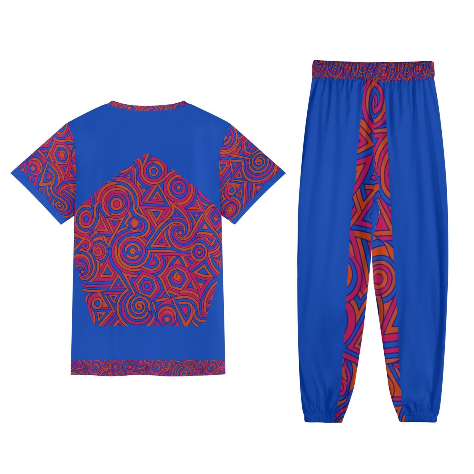 Tracksuit Set 2-Piece Unisex Graphic Activewear - Image 12