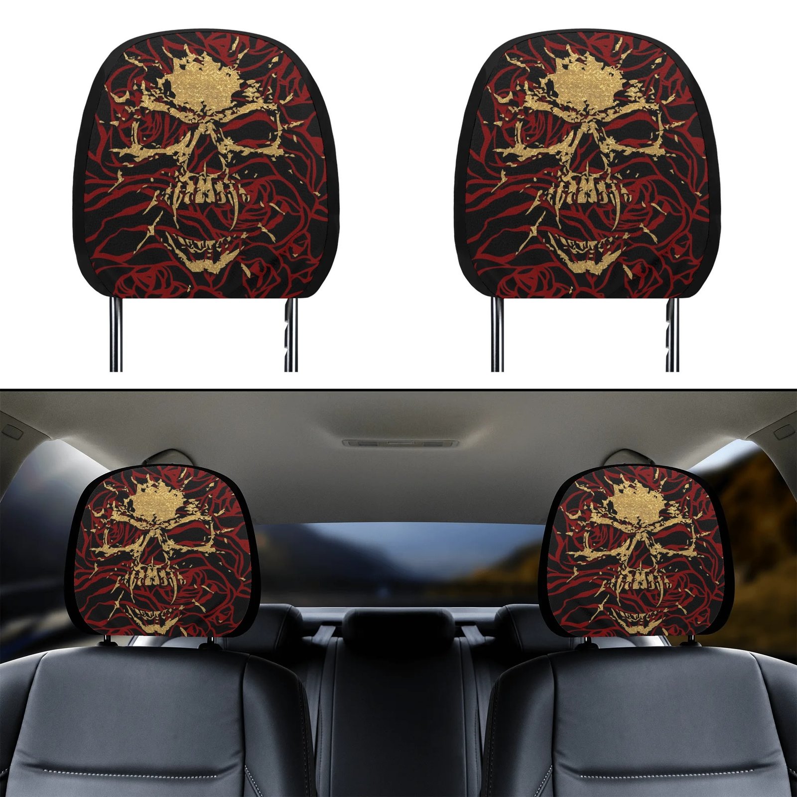 Car Headrest Covers